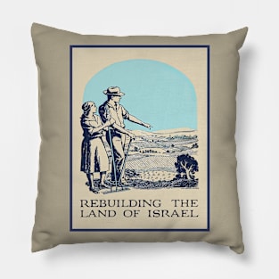 Book Cover. Rebuilding the Land of Israel, 1927 Pillow