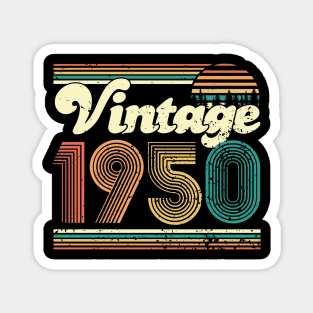 70th Birthday Gift 70 years Vintage 1950 Men Women Magnet