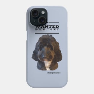 Cockapoo / Doodle Dog Sock Thief Phone Case