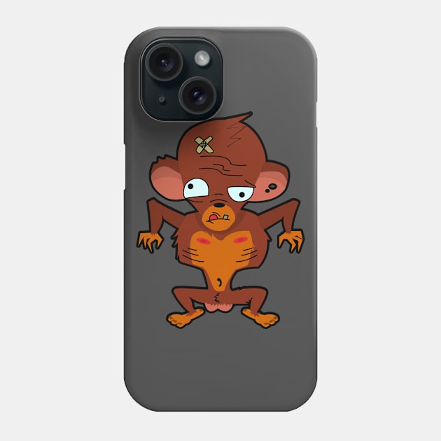 stupid monkey Phone Case by MushroomEye