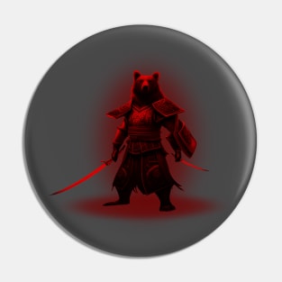 Samurai Bear Pin