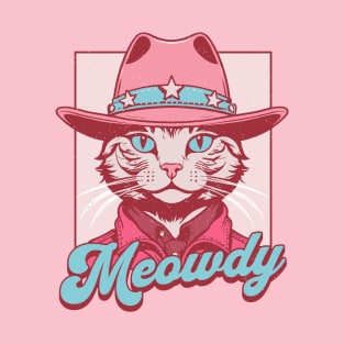 Meowdy - Funny Cowboy Kitty T-Shirt