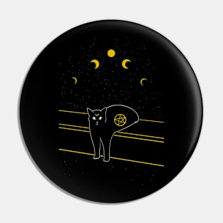 Knight of Pentacles - Tarot Cats Pin