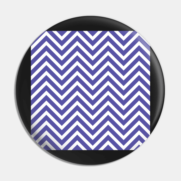 Purple and White Chevron Pattern Pin by 2CreativeNomads