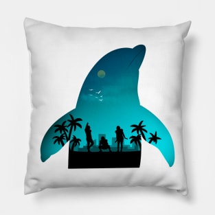 the miami trio Pillow