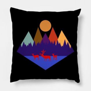 Mountain Scene #6 Pillow