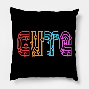 Cute - Happy Vibes Retro Pillow