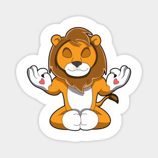 Lion at Meditating Magnet