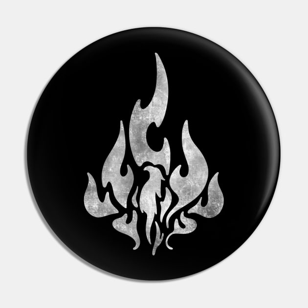 Phoenix WHITE Pin by rocksandcolors