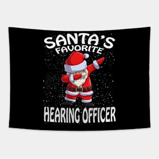 Santas Favorite Hearing Officer Christmas Tapestry