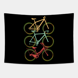 Cycling Lovers Bicycle Cranky Tapestry