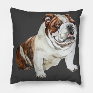 english bulldog Pillow