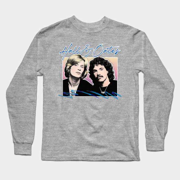 Hall Oates 80s Retro Aesthetic Design Hall And Oates Long Sleeve T Shirt Teepublic Sun, outrun, vaporwave, aesthetic, retro, 80s, eighties, techno, kavinsky, retrowave, synthwave, synth, vcr, vhs, darkwave, miami vice, miami, sunset, sunrise, hasselhoff, kung fury, edm, drive, sunsets. teepublic