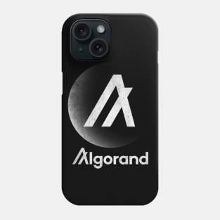 Vintage Algorand ALGO Coin To The Moon Crypto Token Cryptocurrency Blockchain Wallet Birthday Gift For Men Women Kids Phone Case