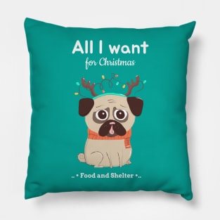 Christmas design on pets Pillow