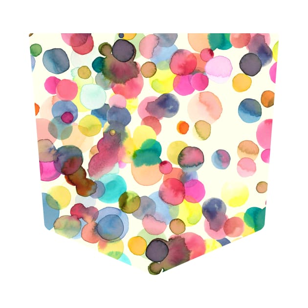 Pocket - Watercolor Colorful Drops by ninoladesign