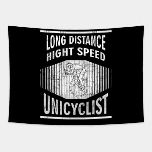 High Speed Hungry Crazy Unicycle Long Distance Biker Tapestry