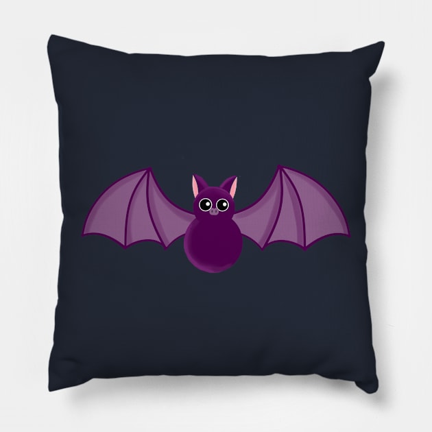 Cute Little Bat Pillow by AlondraHanley