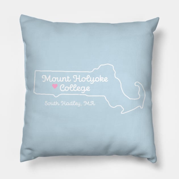 Mount Holyoke College Love Pillow by maya-reinstein