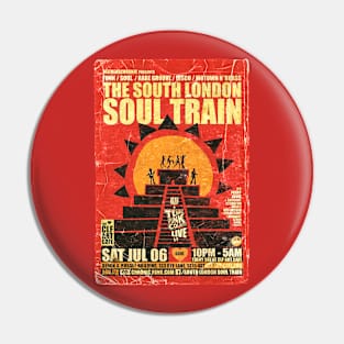 POSTER TOUR - SOUL TRAIN THE SOUTH LONDON 90 Pin