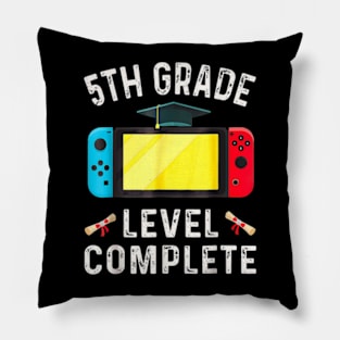 5Th Grade Level Complete Gamer Class Of 2024 Graduation Pillow