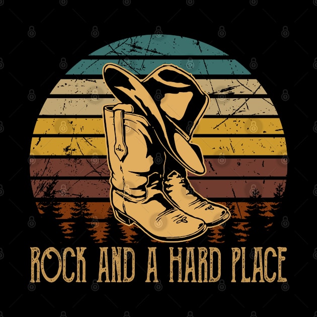 Rock And A Hard Place Cowboy Boots And Hat Country Music by Chocolate Candies