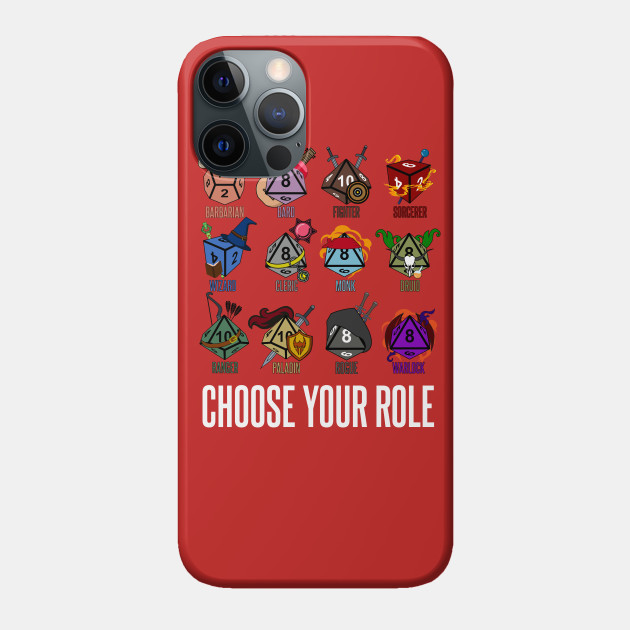 D&D Character Class Hit Dice - Dungeons And Dragons - Phone Case