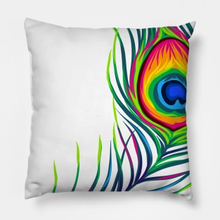 Peacock Feather Pillow