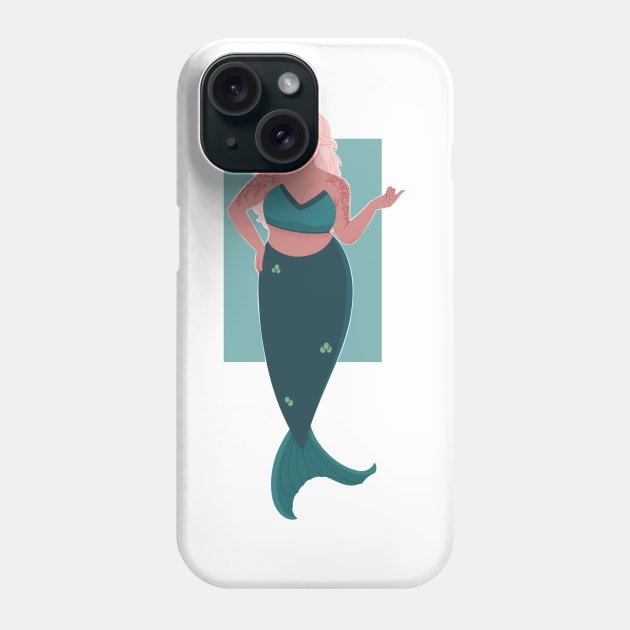 Plus size Mermaid Phone Case by Twkirky