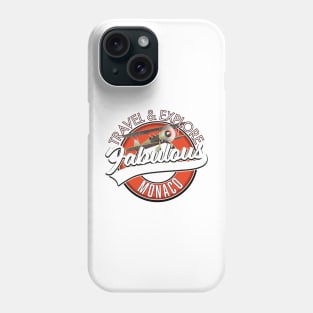 Travel explore fabulous Monaco logo Phone Case