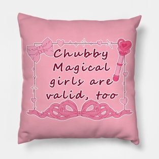 Chubby Magical Girls - Pink Pillow