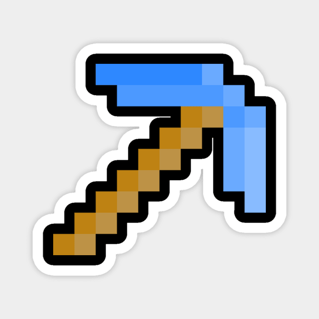 pickaxe diamond Magnet by Mamon