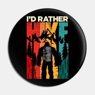 Bigfoot Hiking Lover Pin