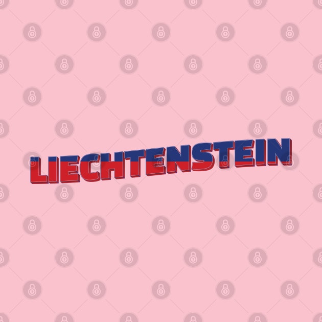 Liechtenstein Vintage style retro souvenir by DesignerPropo