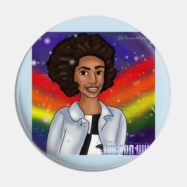 Super Space Gay (with background) Pin by SBMaskedArtist