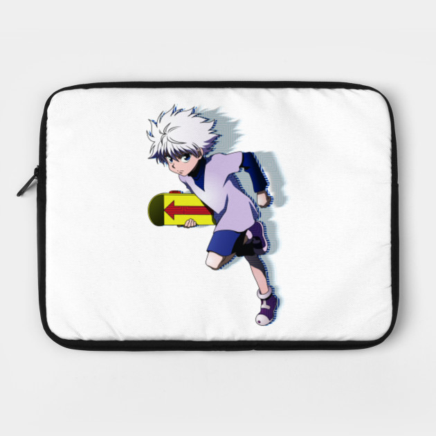 Get Wallpaper Killua Zoldyck With His Skateboard Killua Zoldyck Laptop Case For Android