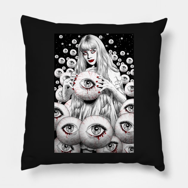 Spirits Of The Dead Pillow by VeronicaLux