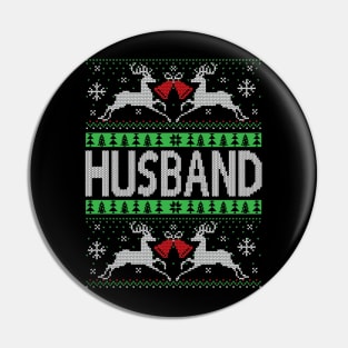 Husband ugly Christmas sweater  matching Christmas Pin