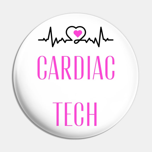 Beautiful Cardiac Tech Technician Gift Pin by FairyMay