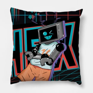 Fnf Hex neon artwork Pillow