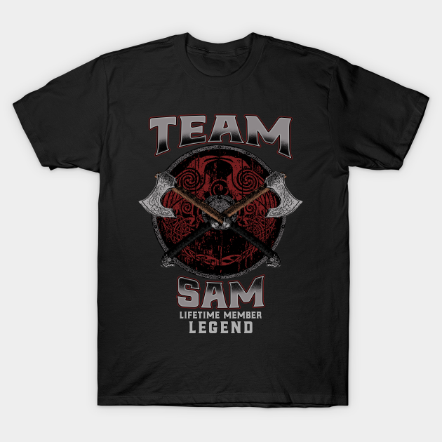 Discover Sam Name - Lifetime Member Legend - Viking - Sam - T-Shirt