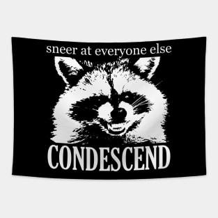 Condescend Raccoon Tapestry