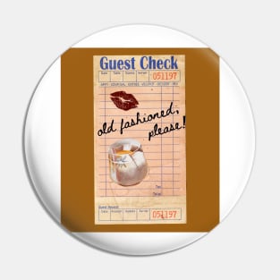 Old Fashioned Y2k Pink Guest Check Print Pin