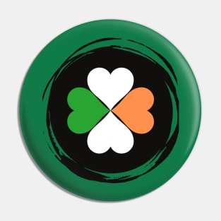Irish flag logo Pin