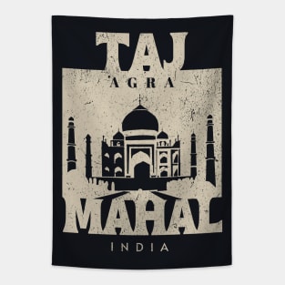 Taj Mahal - Agra India Vintage Tapestry