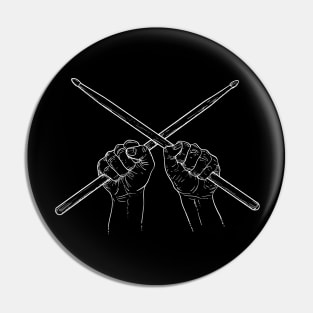 Drums Power-Music-Rock-Blues-Jazz-Metal Pin