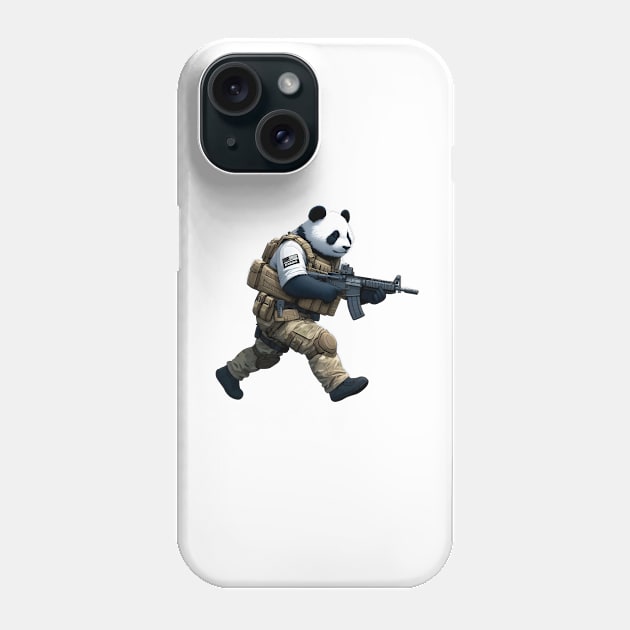 Tactical Panda Phone Case by Rawlifegraphic