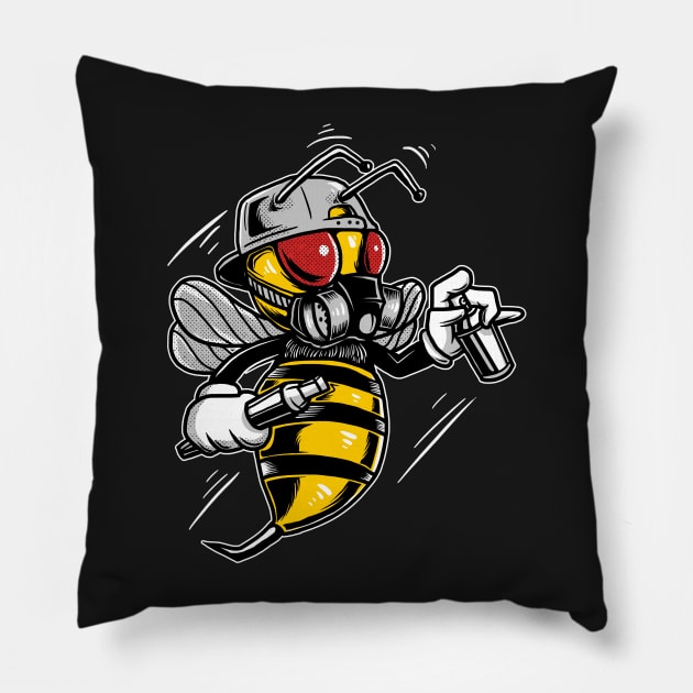 Bee boomber Pillow by Luckyart11