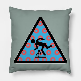 Phish Trip Hazard With Fishman Donuts Background Pillow