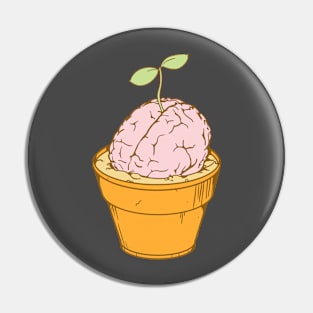 Brain Pot Plant Pin